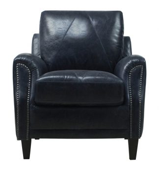 (image for) Luke Leather Furniture - Chairs - ANYA Color 3513 Midnight Blue